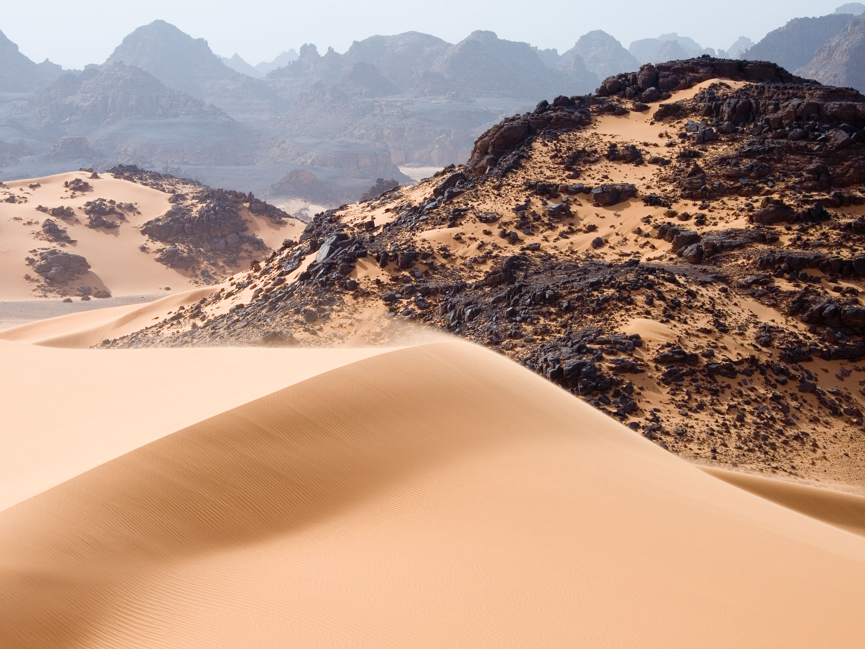 Tadrart Acacus desert area in Libya