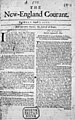 New-England Courant first issue (1721)