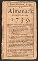 Poor Richard’s Almanack (1739)